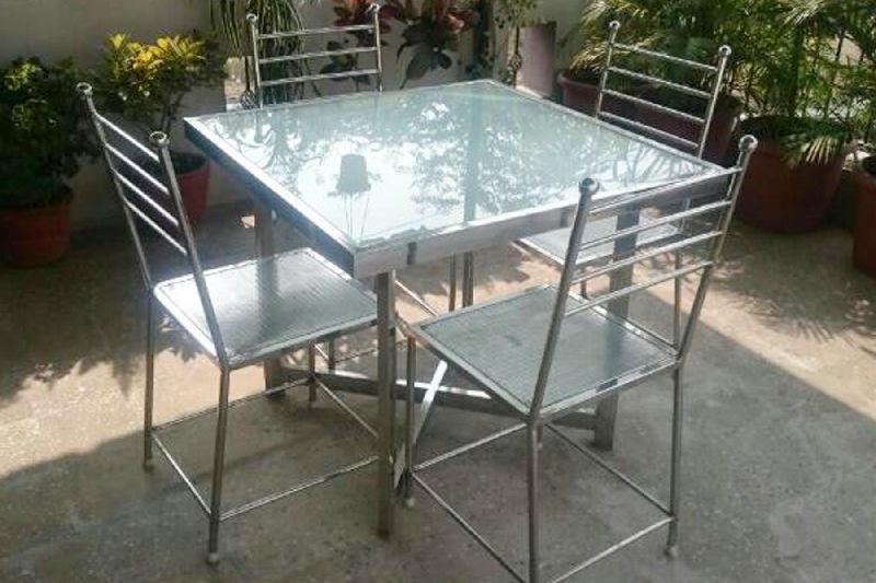 Modern Stainless Steel Dinning Table