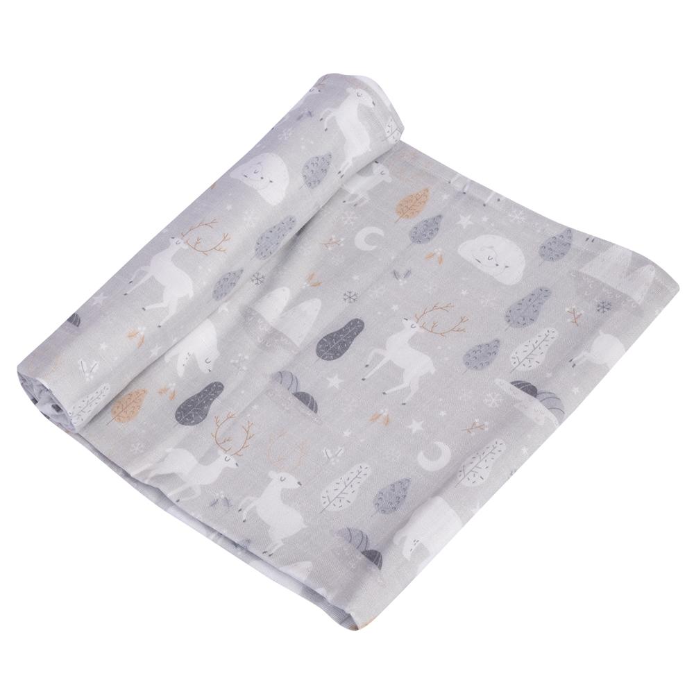 Organic Cotton Digital Printed Baby Swaddle