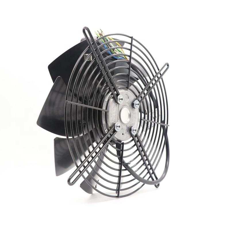 Ebmpapst S2d250-bi02-01 400v Ac 100/140w 0.2/0.23a S2d250-bi14-10 Ip44 Ball Bearing Outer Rotor Rail Traffic Axial Cooling Fan - Color: Black