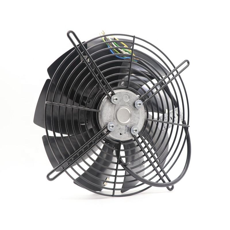 Ebmpapst S2d250-bi02-01 400v Ac 100/140w 0.2/0.23a S2d250-bi14-10 Ip44 Ball Bearing Outer Rotor Rail Traffic Axial Cooling Fan - Color: Black