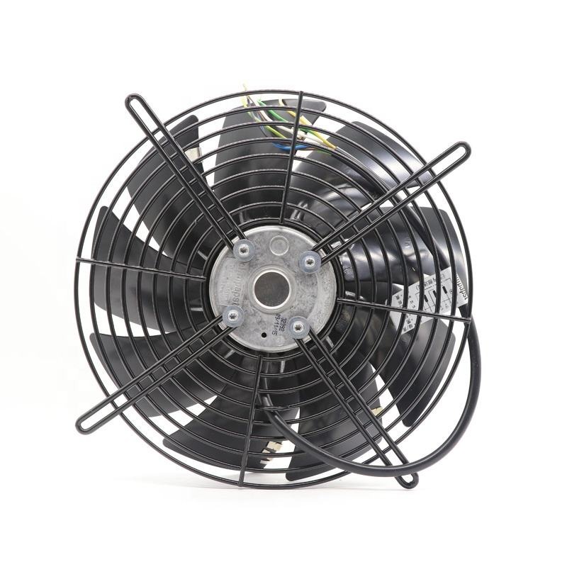 Ebmpapst S2d250-bi02-01 400v Ac 100/140w 0.2/0.23a S2d250-bi14-10 Ip44 Ball Bearing Outer Rotor Rail Traffic Axial Cooling Fan - Color: Black