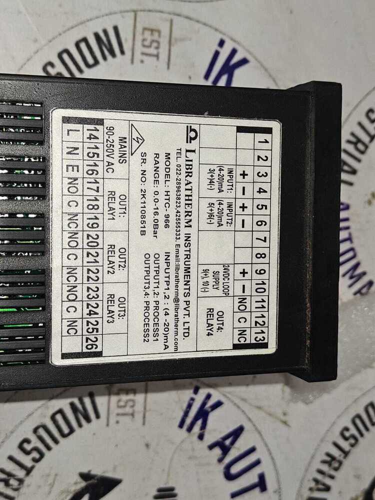 Libratherm Htc-966 - Used Unit | High Performance Thermoregulator, Industrial Grade Temperature Control System For Efficient Operation