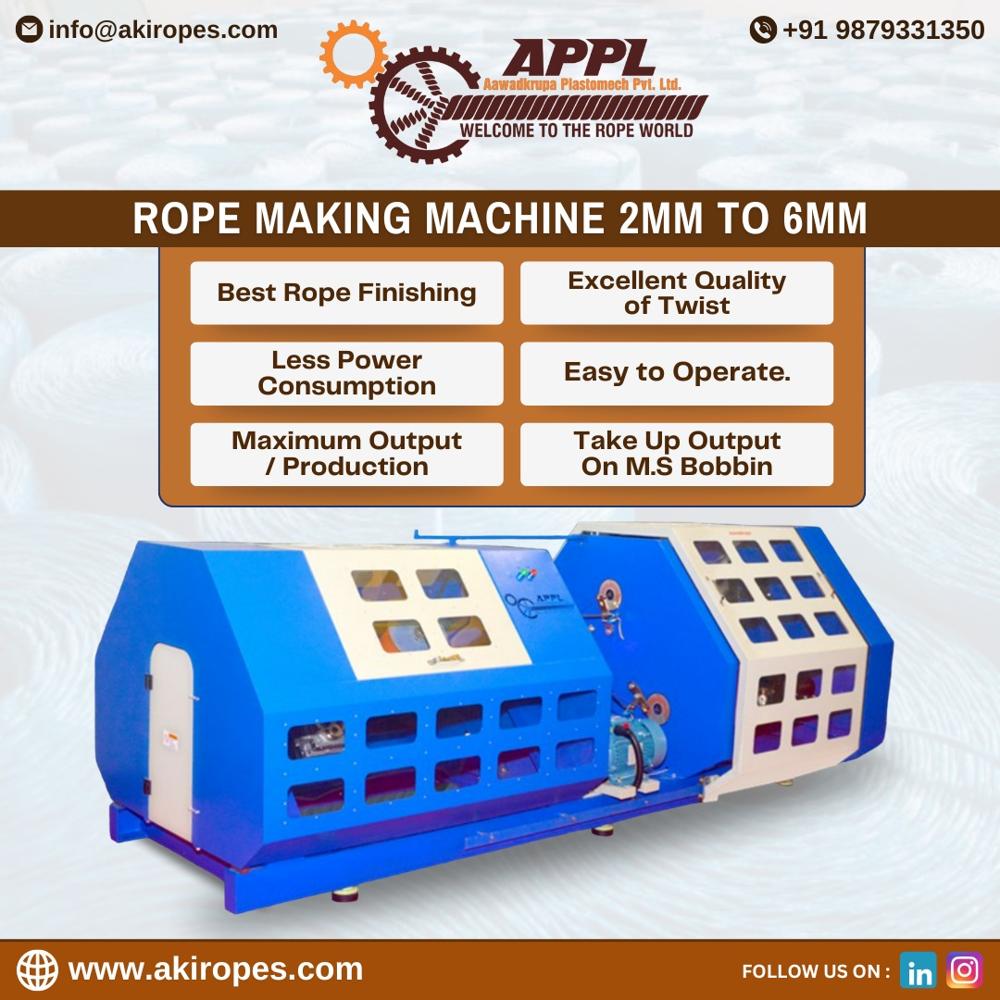 2mm to 6mm Rope Making Machine