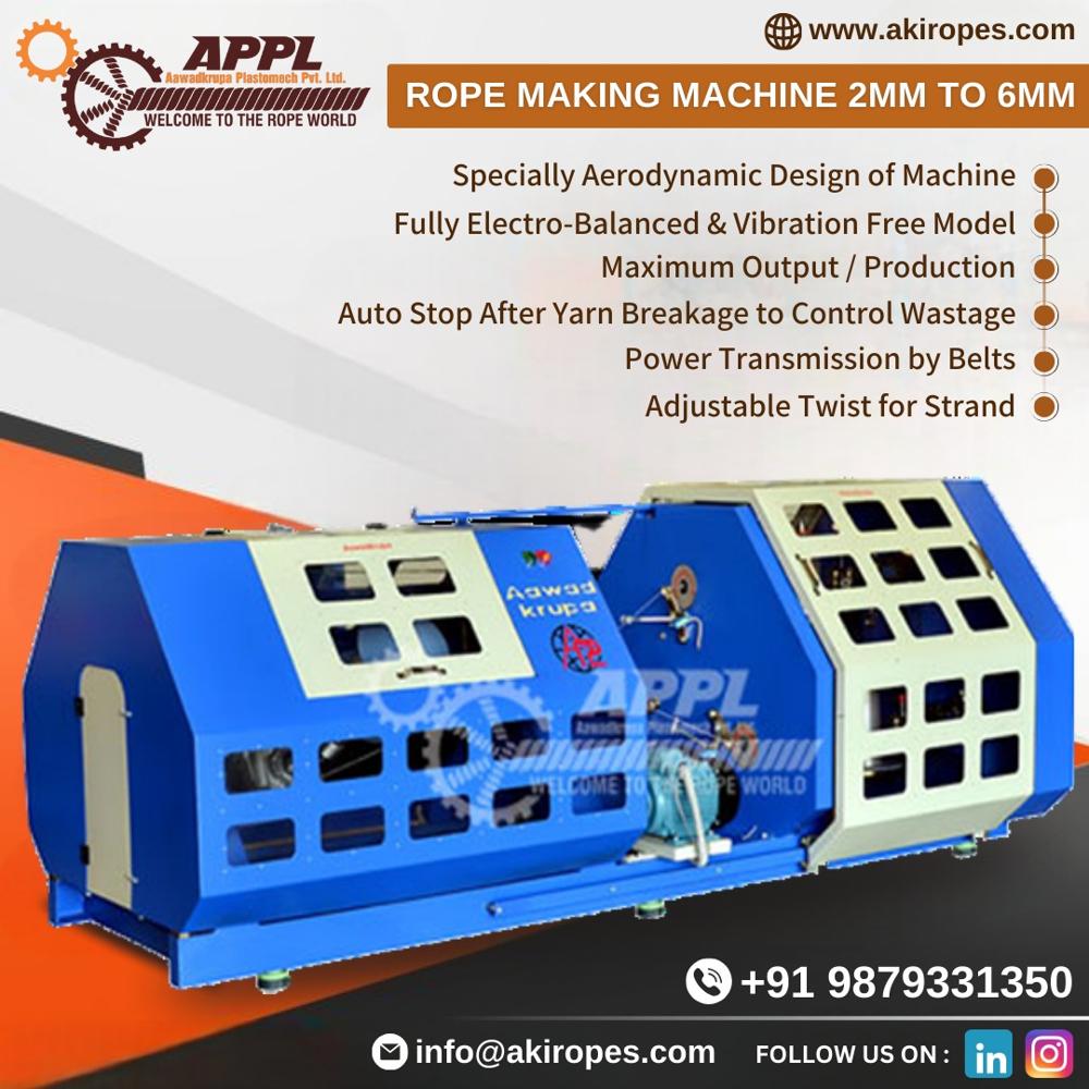 2mm to 6mm Rope Making Machine