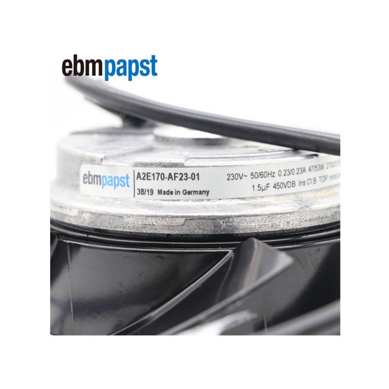 Ebmpapst A2e170-af23-01 170*63mm 230v Ac 48w 0.23a 2700rpm Ip44 Ball Bearing Inverter Axial Cooling Fan - Color: Black