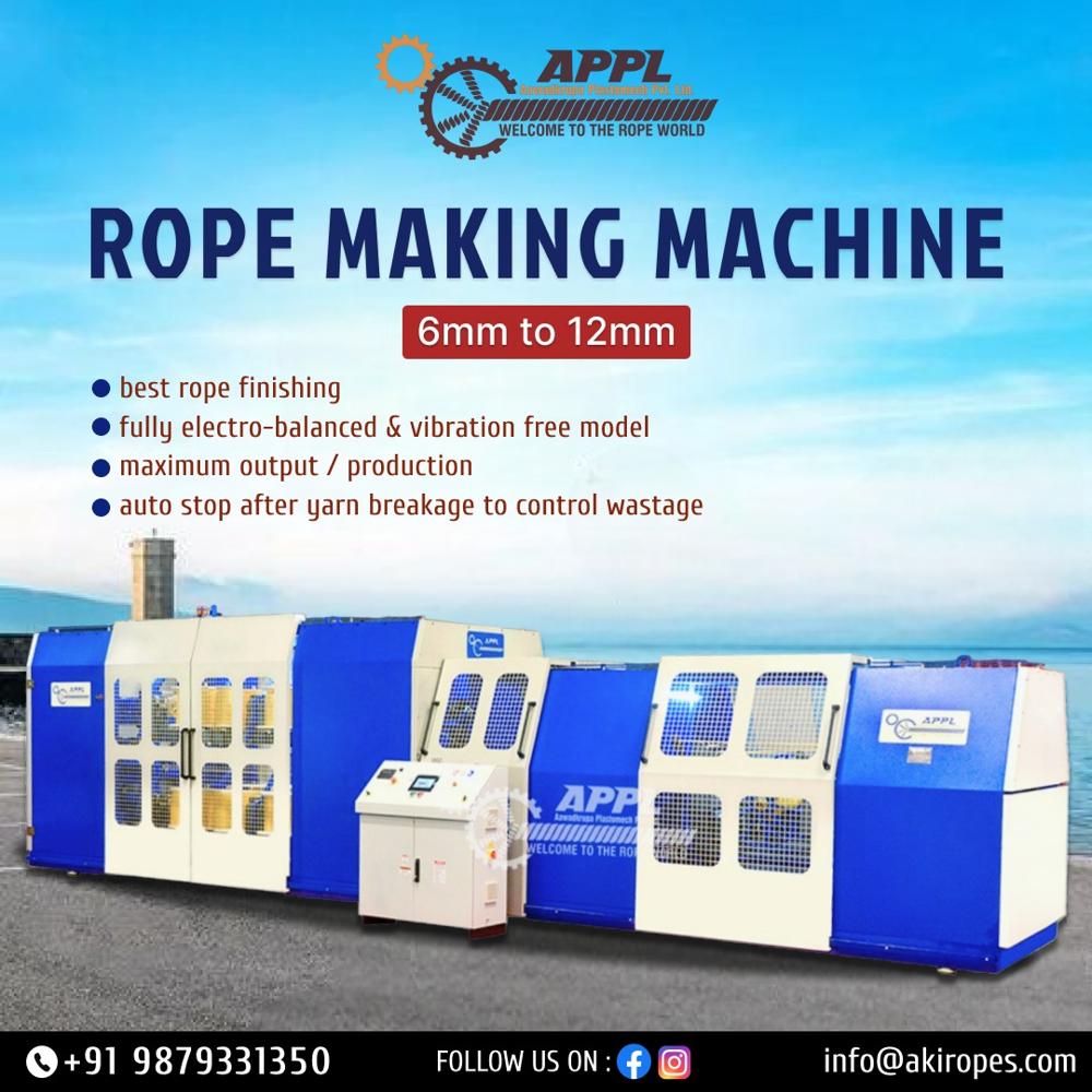 6mm To 12mm Rope Making Machine - Automatic Grade: Semi-automatic