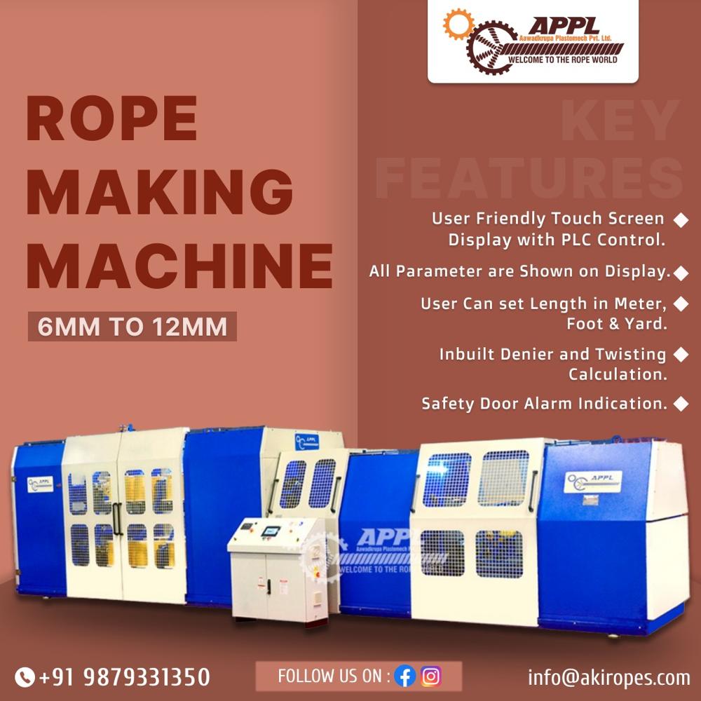 6mm To 12mm Rope Making Machine - Automatic Grade: Semi-automatic