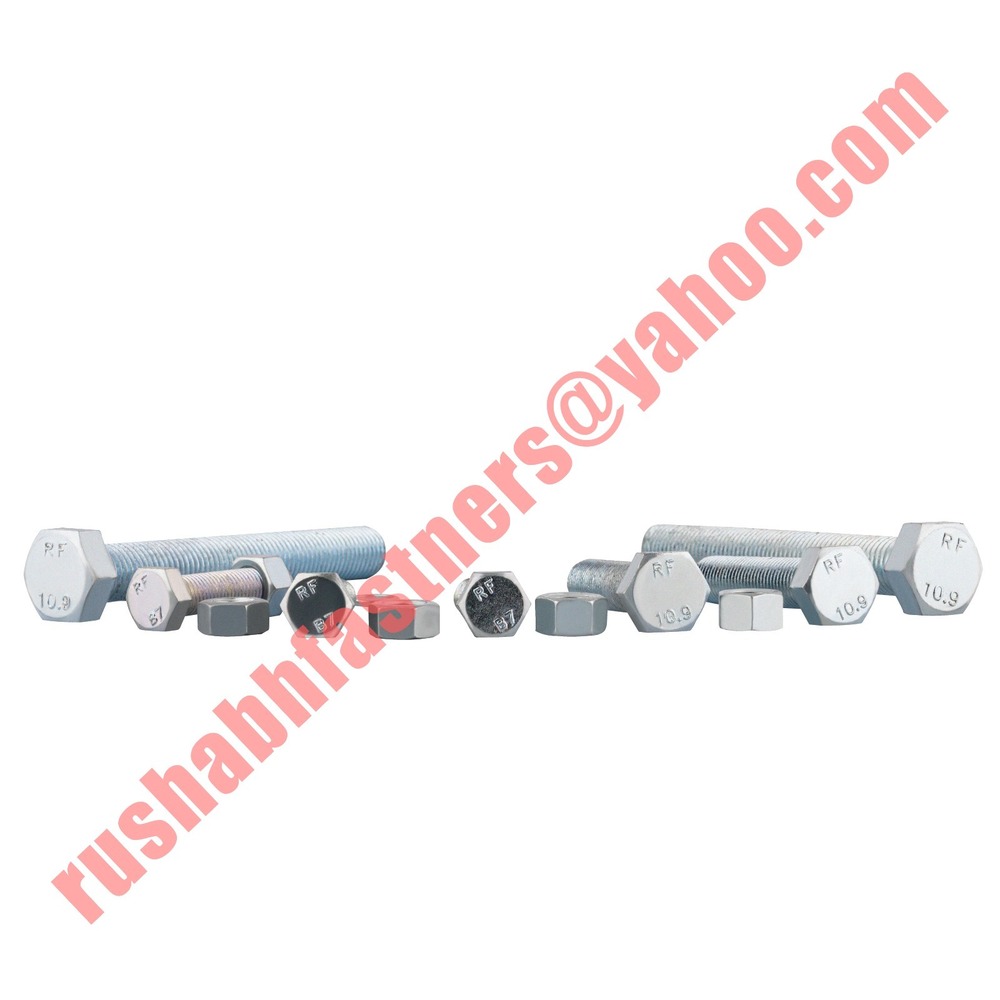 HT Bolt nut washer galvanised plated