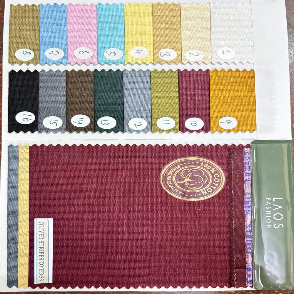 Oliver Linen Cotton Stripe Fabric 