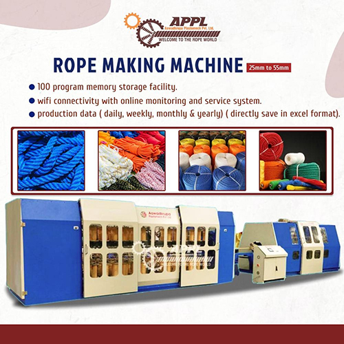 25Mm To 55Mm Rope Making Machine - Automatic Grade: Semi-Automatic
