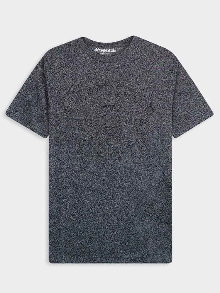 Mens Embossed Charcoal T-Shirt