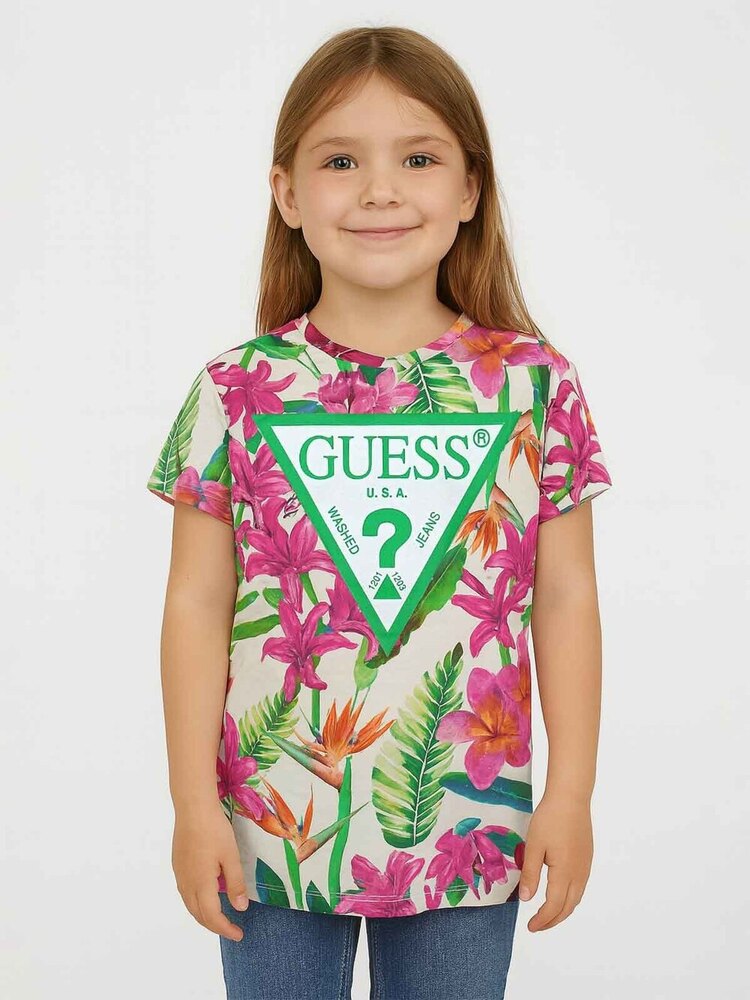 Girls Floral Printed T-Shirt