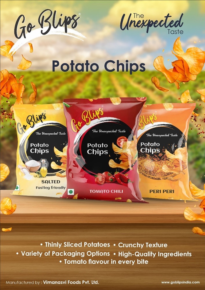 Goblips Salted Potato Chips 10Rs MRP Packet