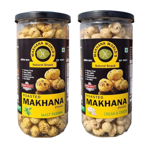 Cream And Onion Roasted Makhana - Additives: Not Added