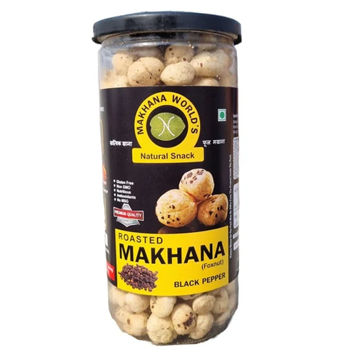 Black Paper Roasted Makhana - Additives: Not Added
