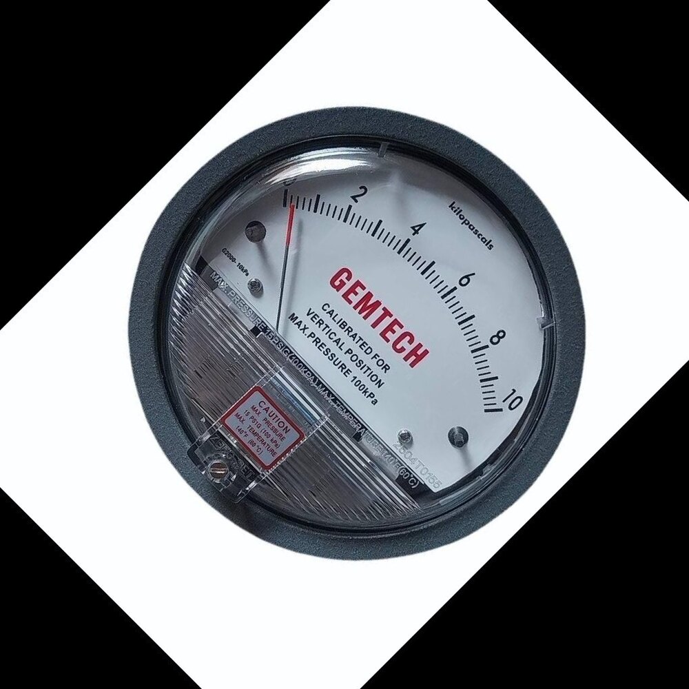 GEMTECH Differential Pressure Gauge Distributor From Noida Uttar Pradesh