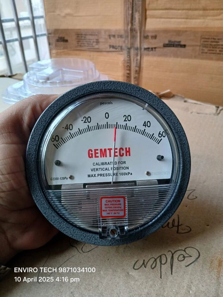GEMTECH Differential Pressure Gauge Distributor From Anakapalle Andhra Pradesh.