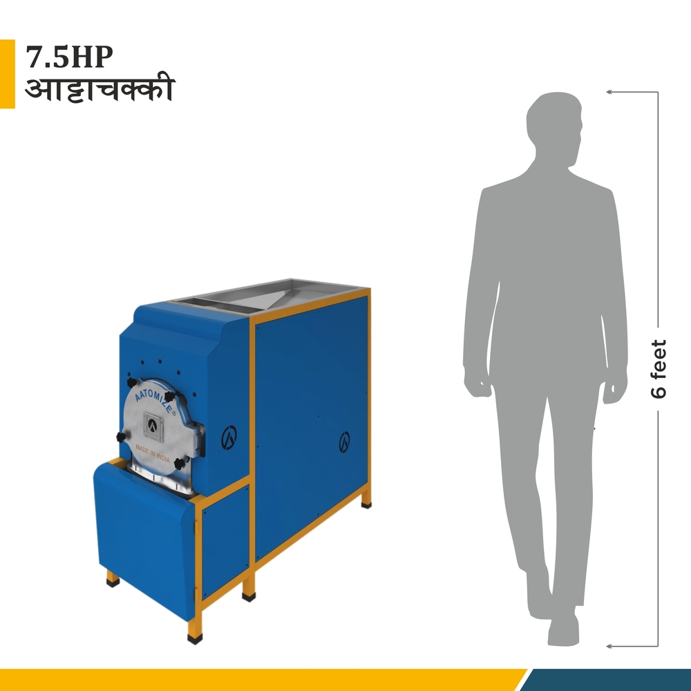 Atta Chakki Machine - Color: Blue