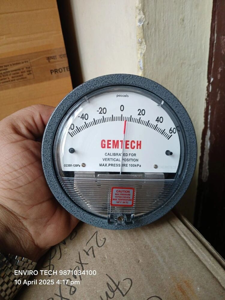 GEMTECH Differential Pressure Gauge Distributor From Lalganj Uttar Pradesh