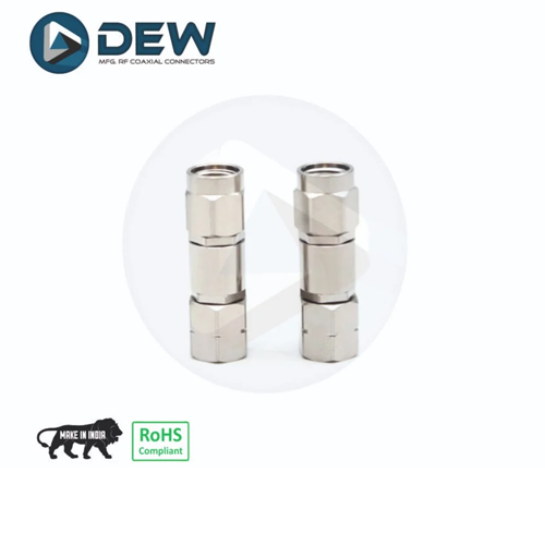 2.4 MALE TO 2.92 MALE PRECISION RF ADAPTER.