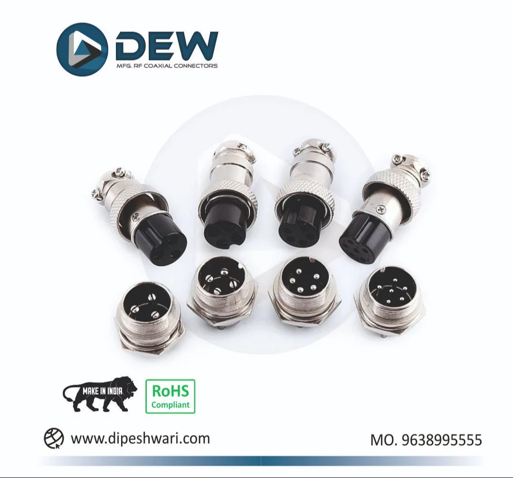 GX16 4PIN ROUND SHELL CONNECTOR