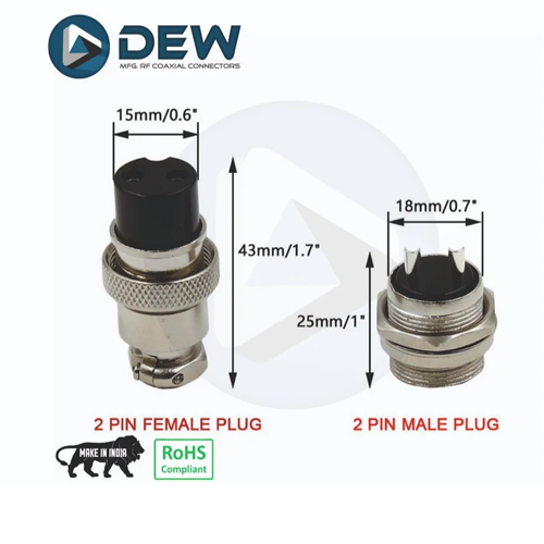GX16 5PIN ROUND SHELL CONNECTOR