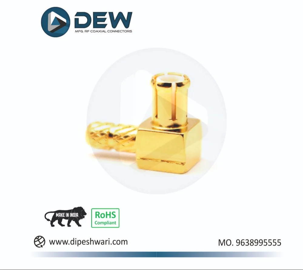 MCX MALE RIGHT ANGLE CRIMP FOR RG316 CABLE