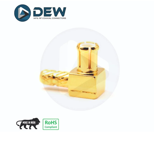 MCX MALE RIGHT ANGLE CRIMP FOR RG316 CABLE