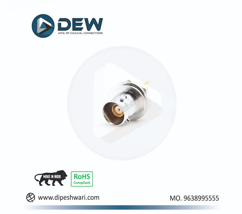 BNC FEMALE TRIAXIAL PANAL MOUNT RF CONNECTOR