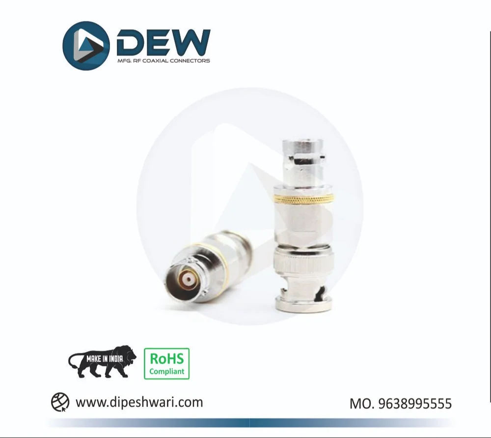 Triaxial BNC Female to BNC Male Adapter