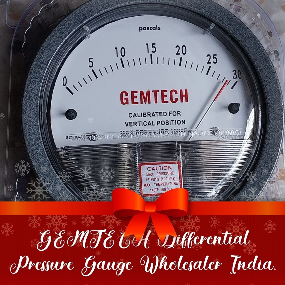 GEMTECH Differential Pressure Gauge Distributor From Dadri Uttar Pradesh
