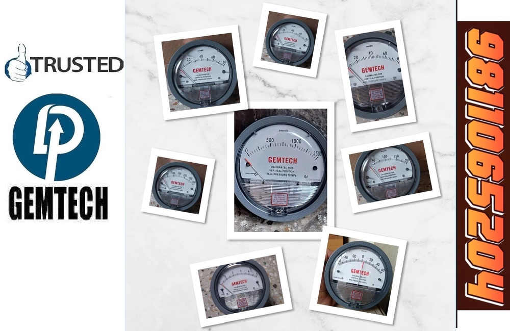Popular GEMTECH Differential Pressure Gauge Dealers in Delhi NCR INDIA
