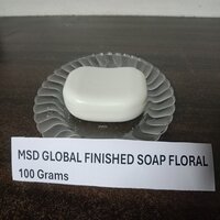 Floral white soap