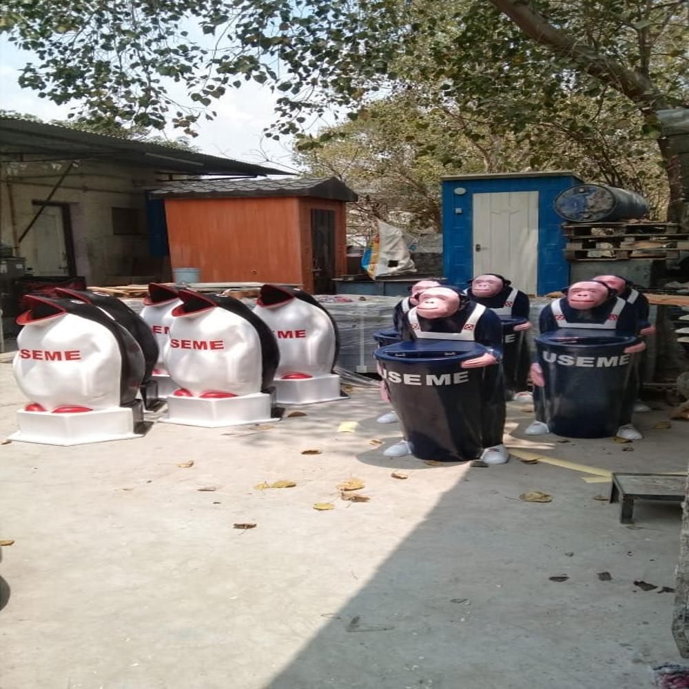 Frp Animal Shaped Dustbin - Application: Parks