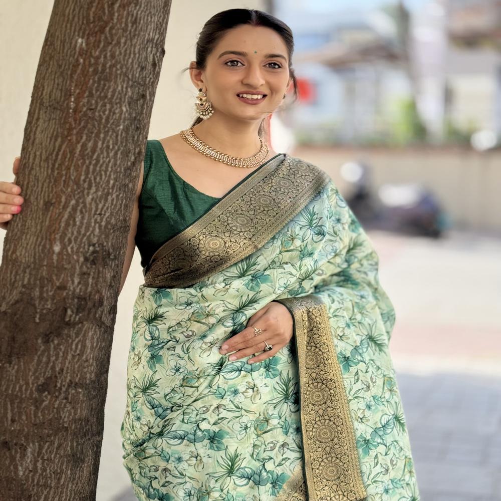 Mysore Silk Saree - Color: Gold