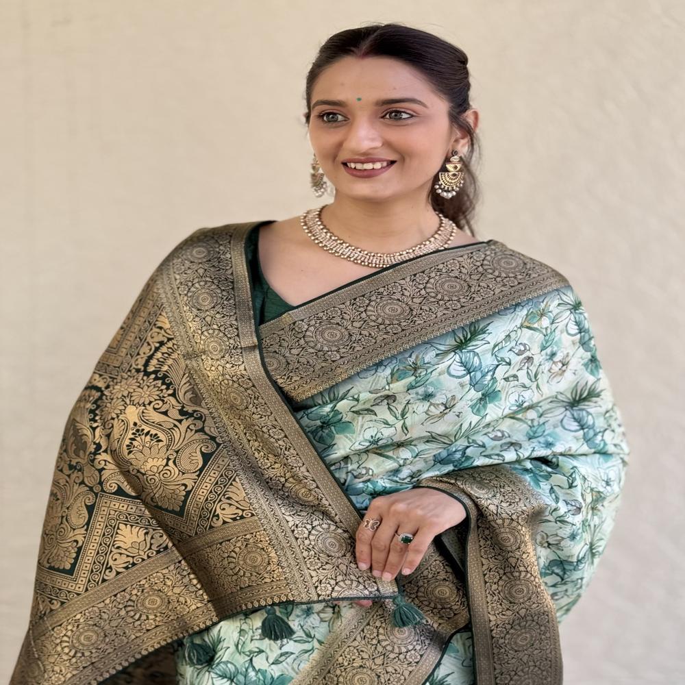 Mysore Silk Saree - Color: Gold