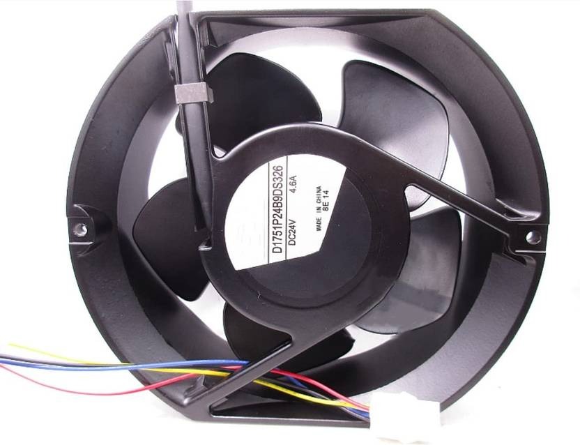 Servo D1751P24B9DS326 Axial Fan 24V-4.6A DC Air Cooling Fan 172*150*51mm 4Pin Fan with Heat Sinks All in one Cooler  (Black, Metal)