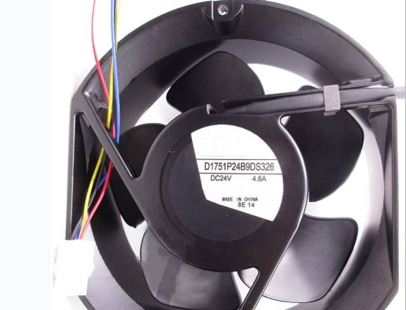 Servo D1751P24B9DS326 Axial Fan 24V-4.6A DC Air Cooling Fan 172*150*51mm 4Pin Fan with Heat Sinks All in one Cooler  (Black, Metal)