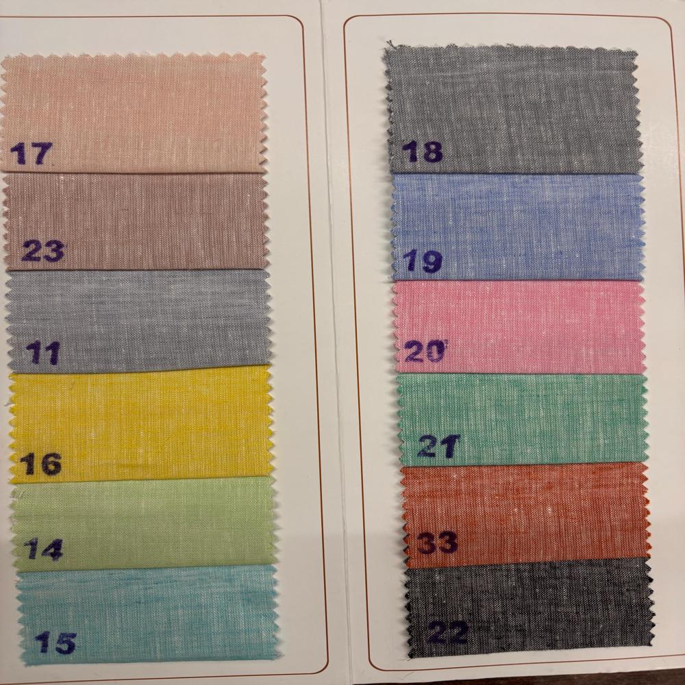 60x60 Pure Linen Fabric - Attributes: Washable