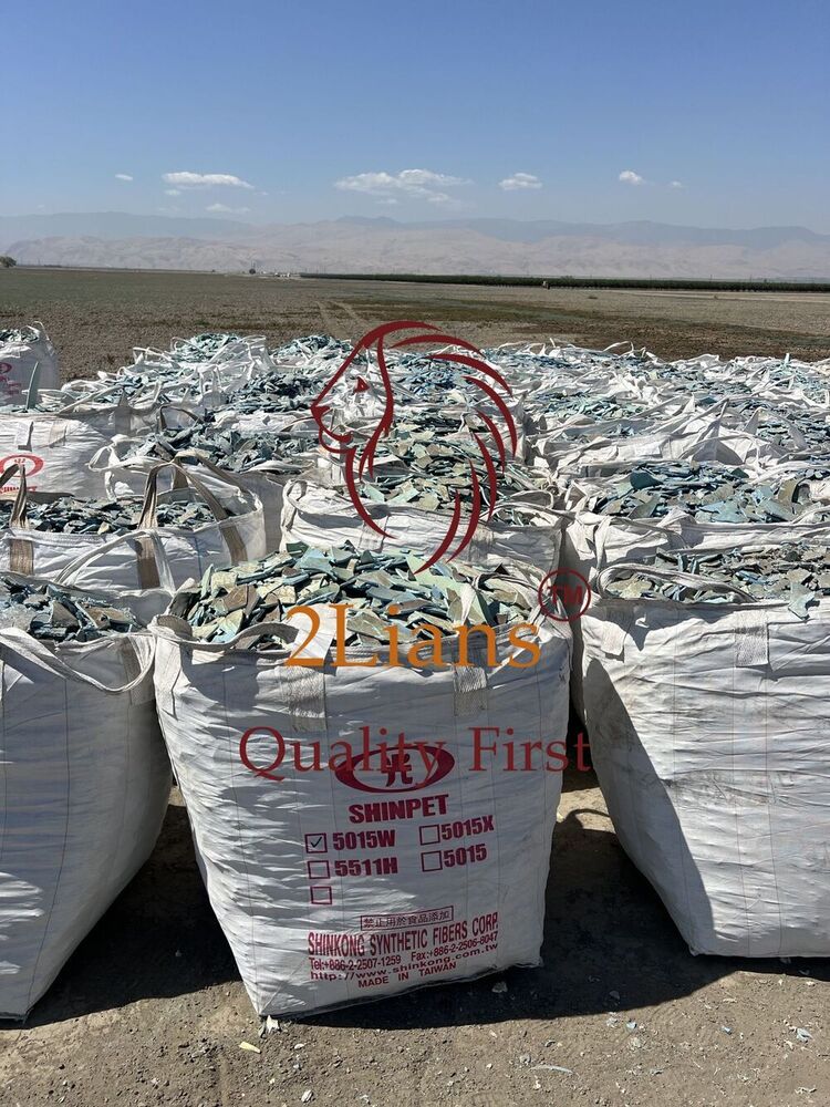 PVC pipe shredded  yellow, blue, white scrap