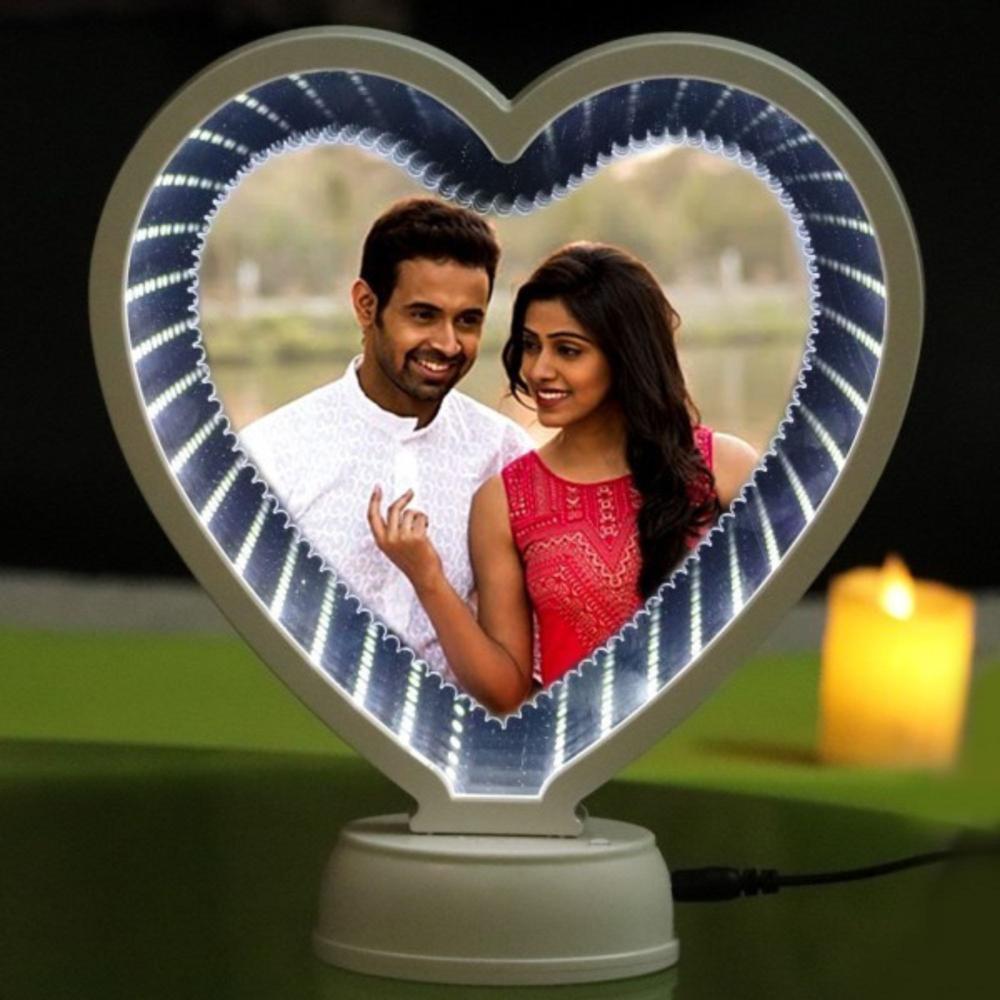 Sublimation Magic Mirror Heart - Color: Multicolor