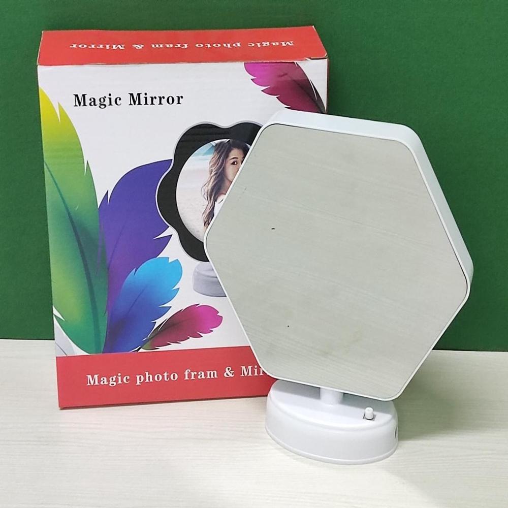 Hexagon Magic Mirror For Personalized Gifting - Color: Multicolor