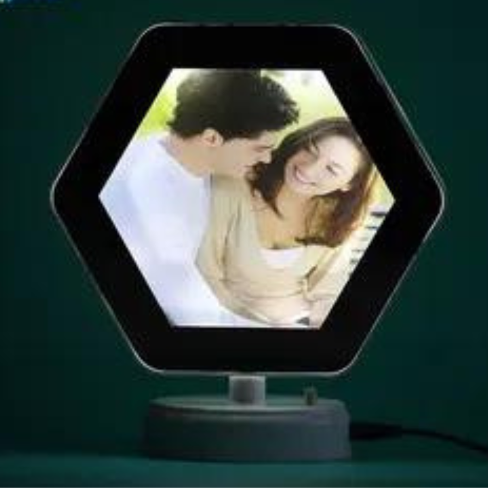 Hexagon Magic Mirror For Personalized Gifting - Color: Multicolor