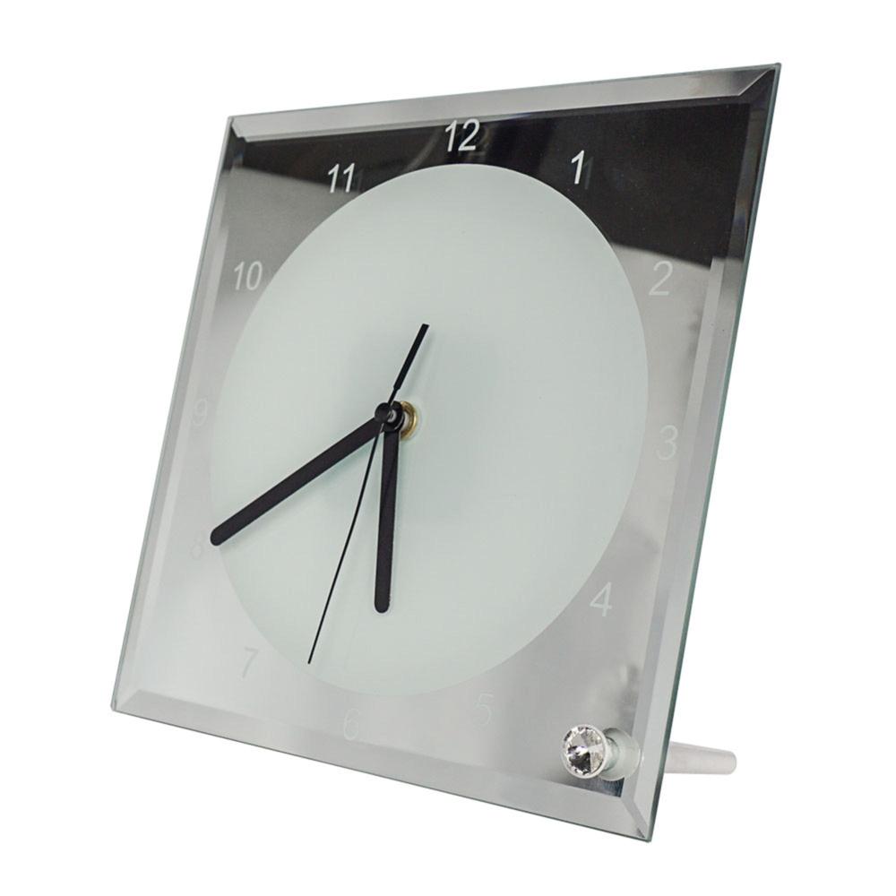 Sublimation Glass Clock Photo Frame - Color: Multicolor