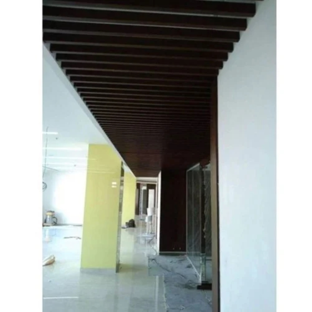 Metal baffle false ceiling