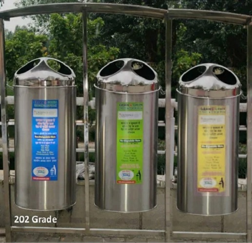 Stainless Steel 202 Swing Dustbin
