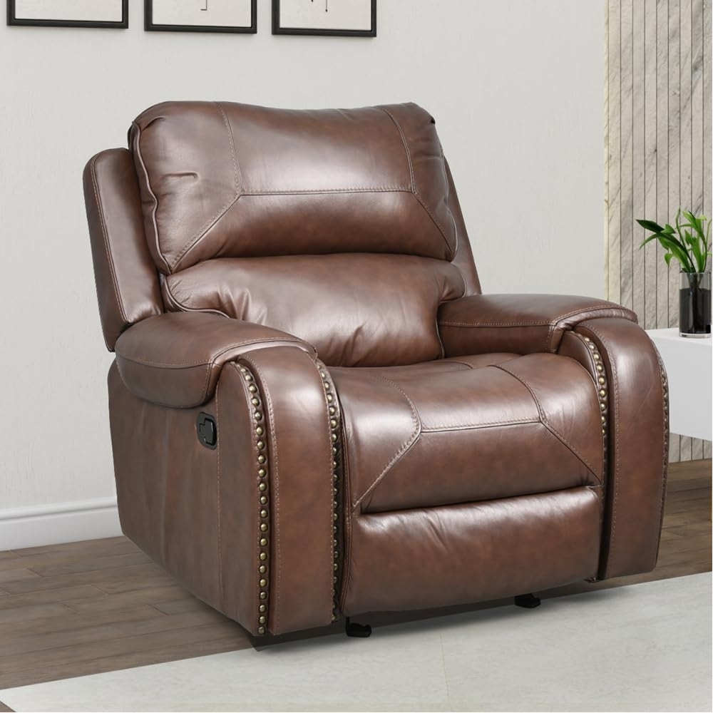 Royaloak New York American Recliner | 1 Seater Recliner - Sf7912-1 - Color: Dark Brown