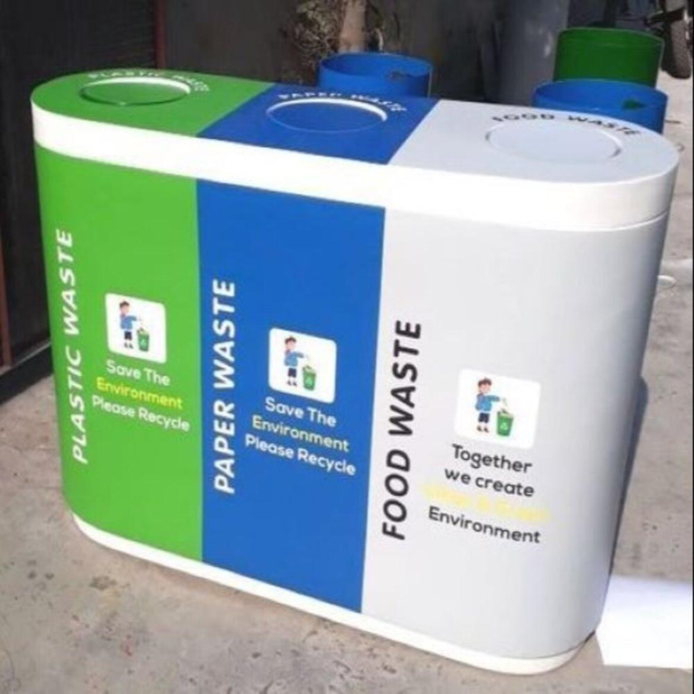 FRP TRIO DUSTBIN