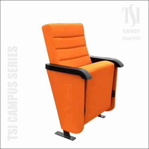 Foldable Auditorium Chair - Color: Orange