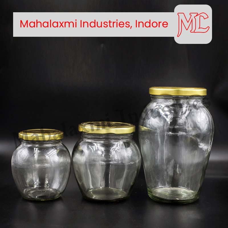 Glass Jar - Round Standard Size, Transparent Eco-friendly Glossy Finish Glass With Matte And Transparent Window Options | Ideal For Industrial Usage
